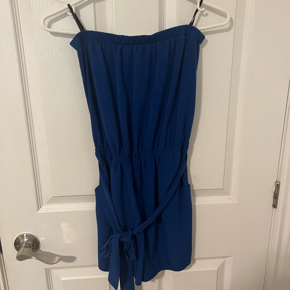 Strapless Cobalt Blue Romper